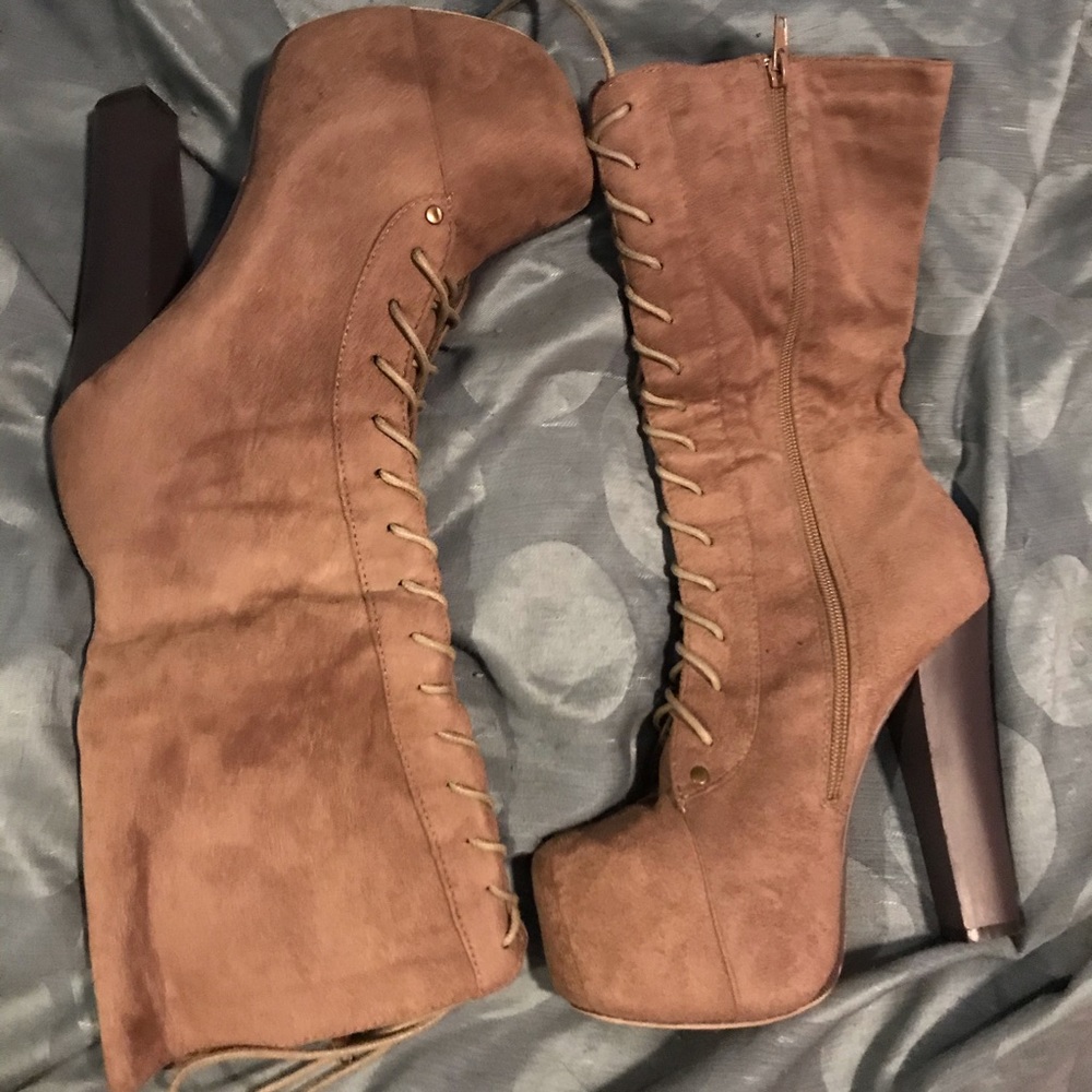 Glaze Boots, taupe size 7